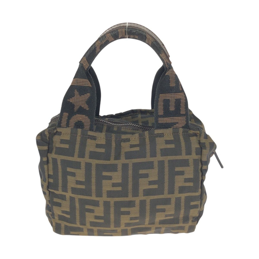 Fendi Zucca Brown Silver Canvas Leather 099 Handbag — view 2