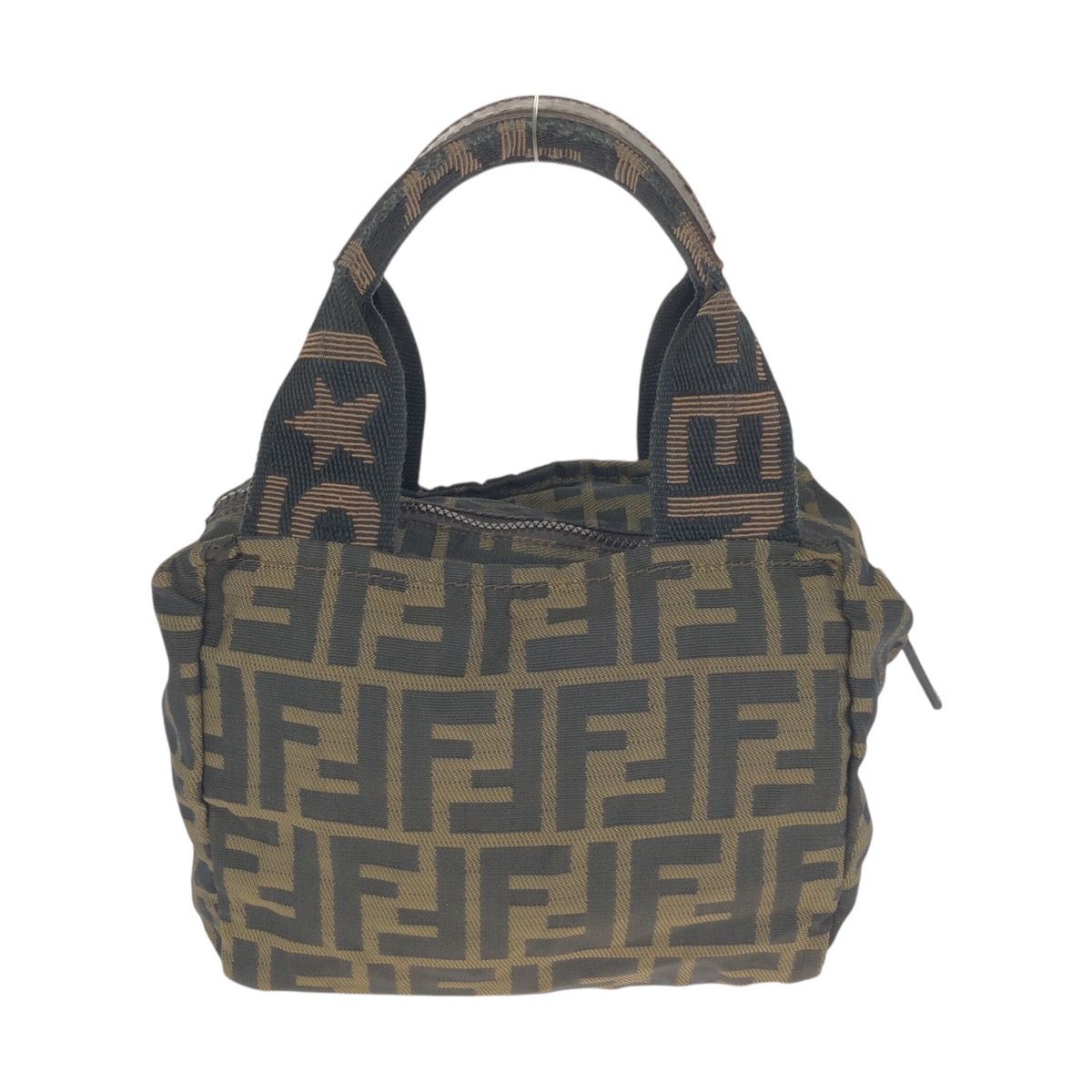Fendi Zucca Brown Silver Canvas Leather 099 Handbag — view 2