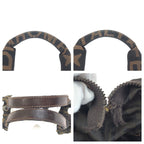 Fendi Zucca Brown Silver Canvas Leather 099 Handbag — view 5