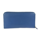Prada Saffiano Blue Gold Leather Wallet — view 2