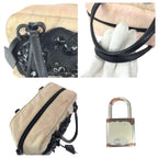 Prada Tessuto Bijou Pink Black Silver Nylon Handbag — view 6