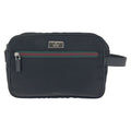 Gucci Sherry Line Logo Plate Black Nylon Clutch