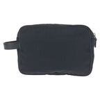 Gucci Sherry Line Logo Plate Black Nylon Clutch — view 2