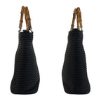 Gucci Bamboo Black Silver Nylon 000 Tote — view 7