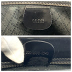 Gucci Bamboo Black Silver Nylon 000 Tote — view 3