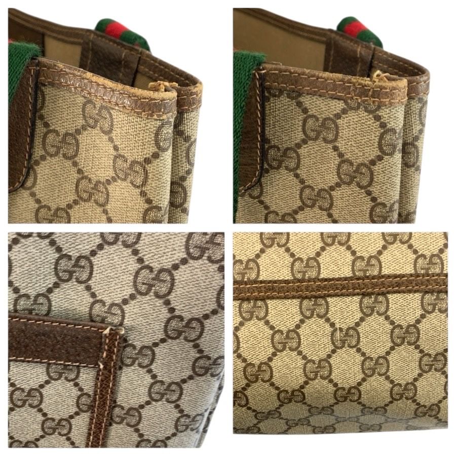 Gucci Vintage Sherry Line GG Supreme Canvas Tote Shoulder — view 5