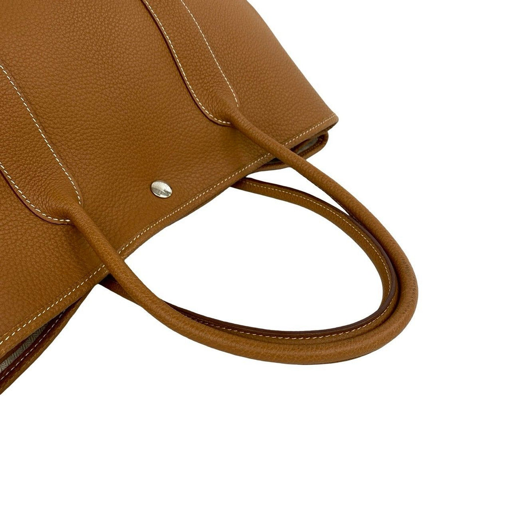 Hermes Garden Party PM Negonda Logo Tote Gold — view 4