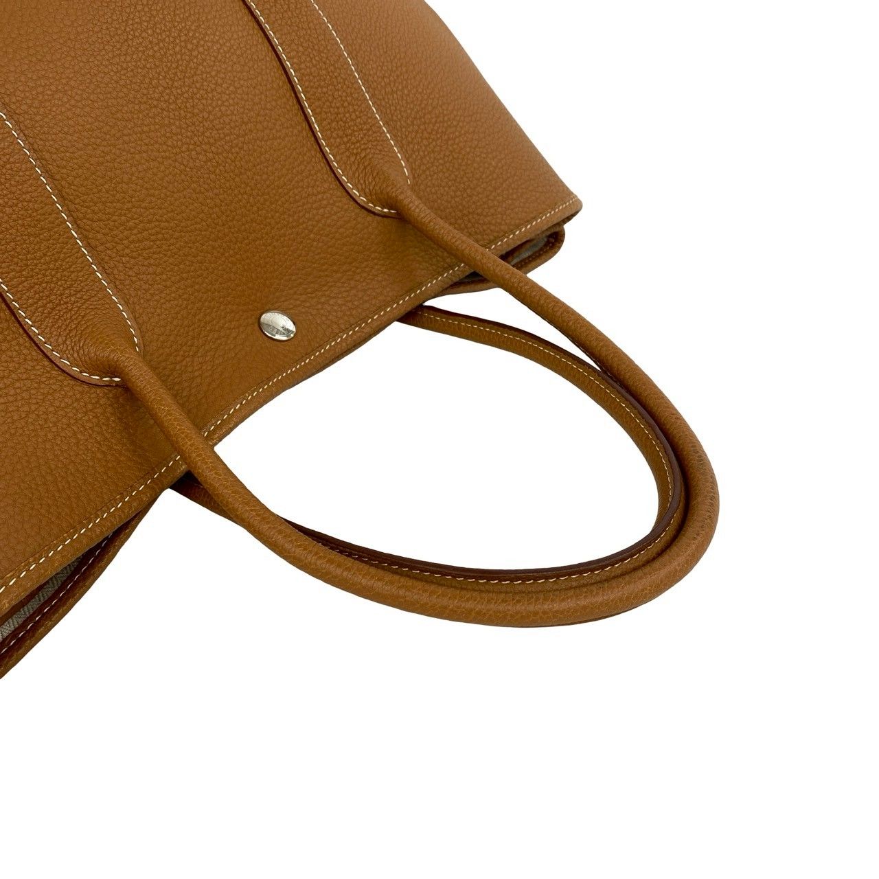 Hermes Garden Party PM Negonda Logo Tote Gold — view 4