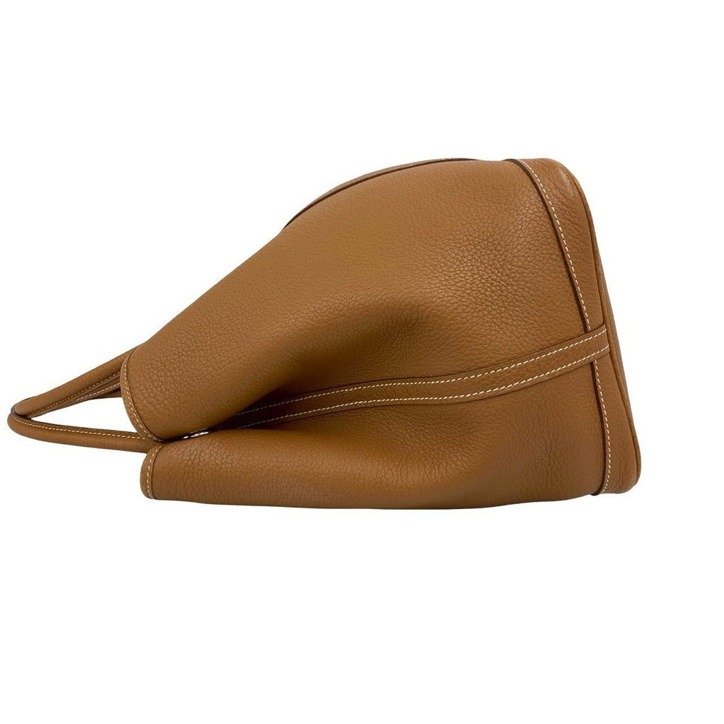 Hermes Garden Party PM Negonda Logo Tote Gold — view 5