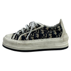 Dior Sneakers 36 Navy Beige White Walk'n' Oblique