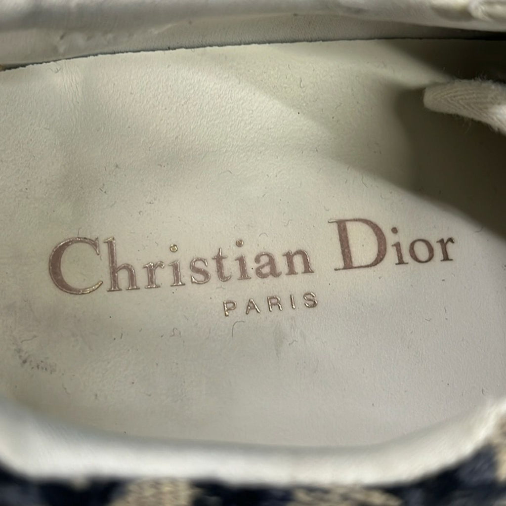 Dior Sneakers 36 Navy Beige White Walk'n' Oblique — view 5