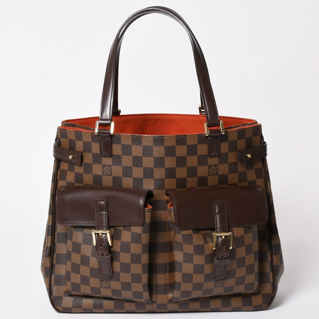 Louis Vuitton Damier Uzes Brown Tote Bag Canvas Gold