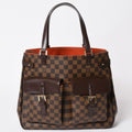 Louis Vuitton Damier Uzes Brown Tote Bag Canvas Gold
