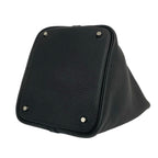 Hermes Picotin Lock PM Taurillon Clemence Leather Handbag Mini Tote Black — view 8