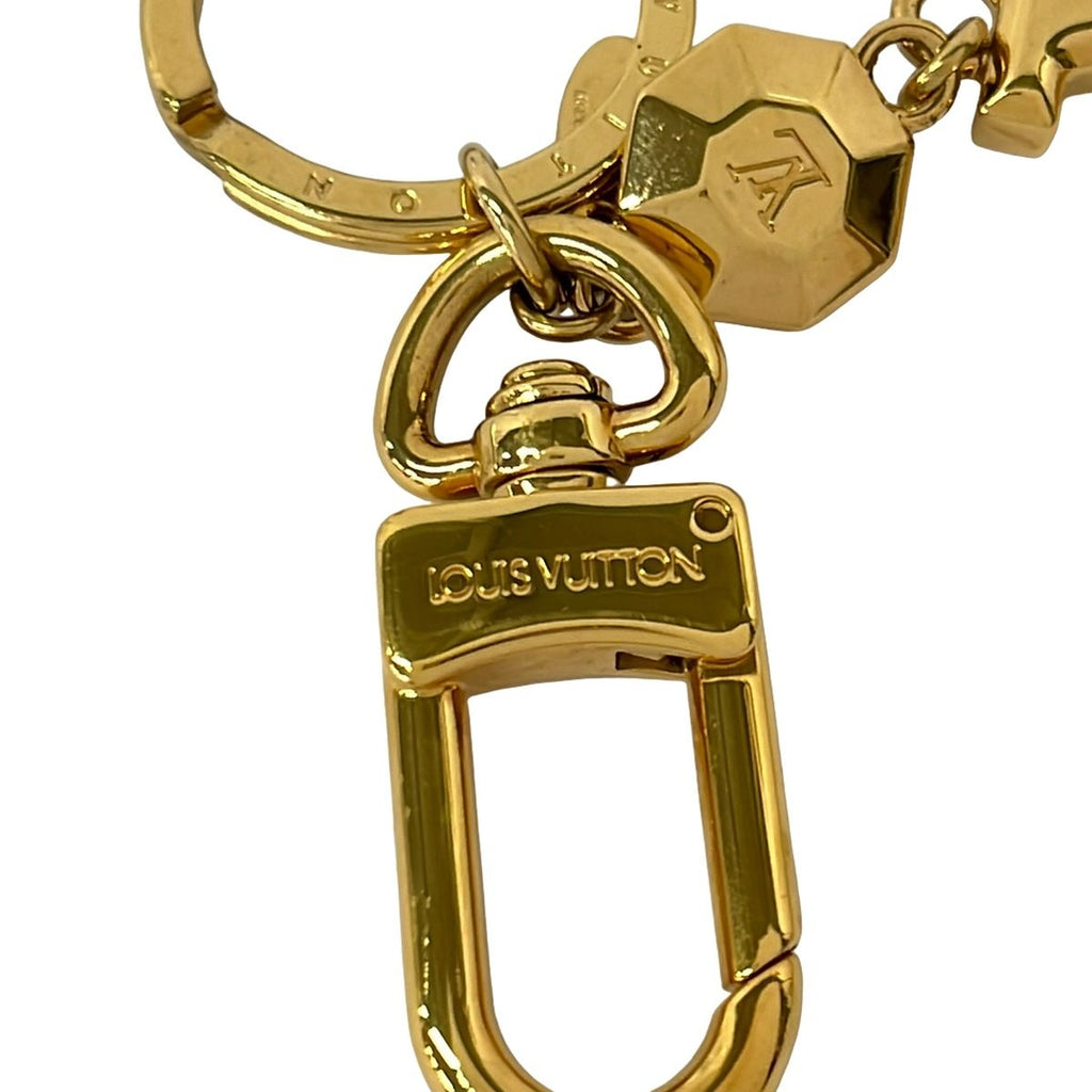 Louis Vuitton Key Holder Porte Cles LV Facet Gold — view 3