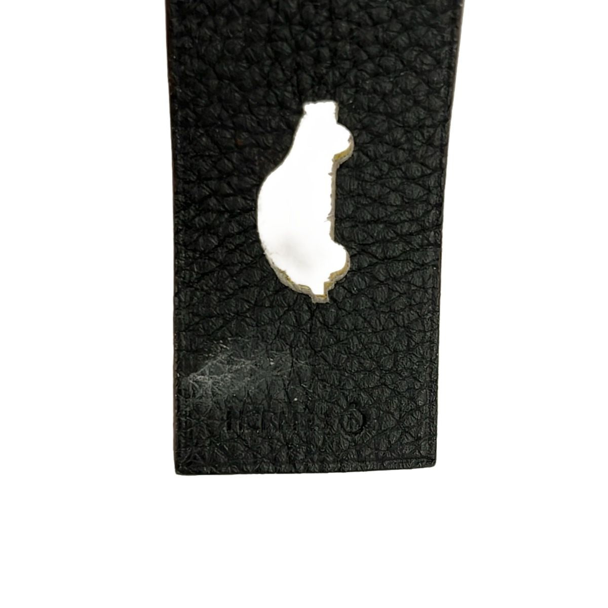 Hermes Key Holder Petit Ash Black Beige Travel Tag — view 3