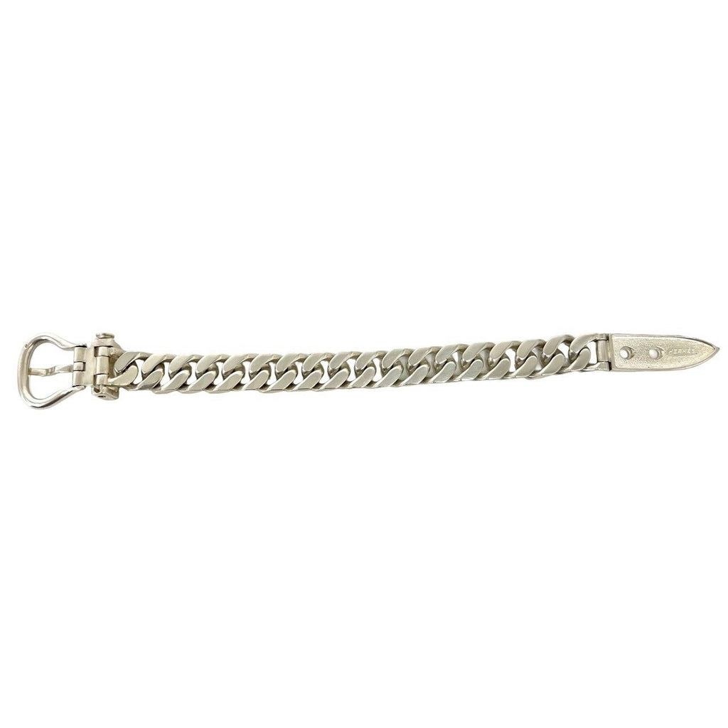 Hermes Book le Cellier Bracelet 925 Sterling Silver Chain — view 6