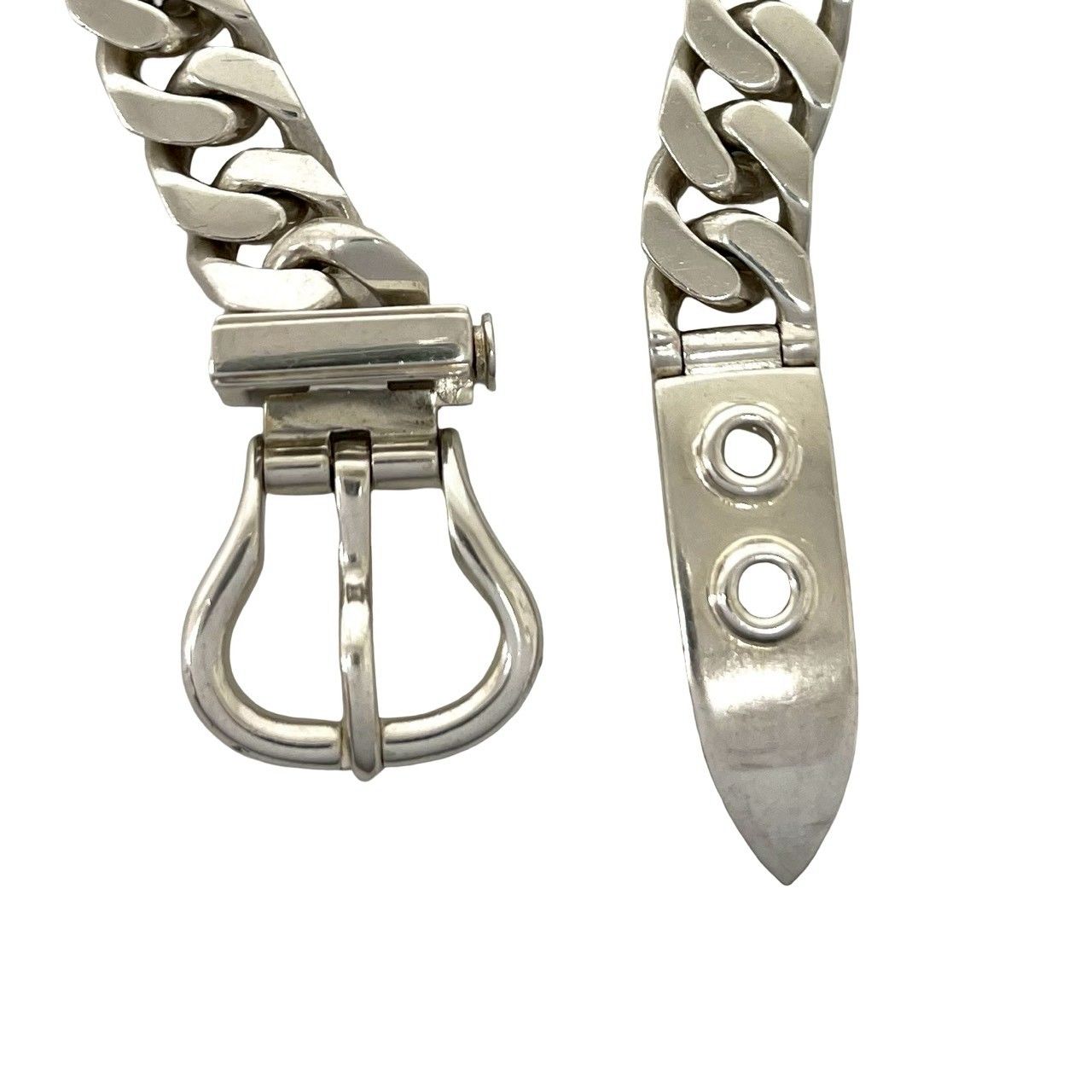 Hermes Book le Cellier Bracelet 925 Sterling Silver Chain — view 4