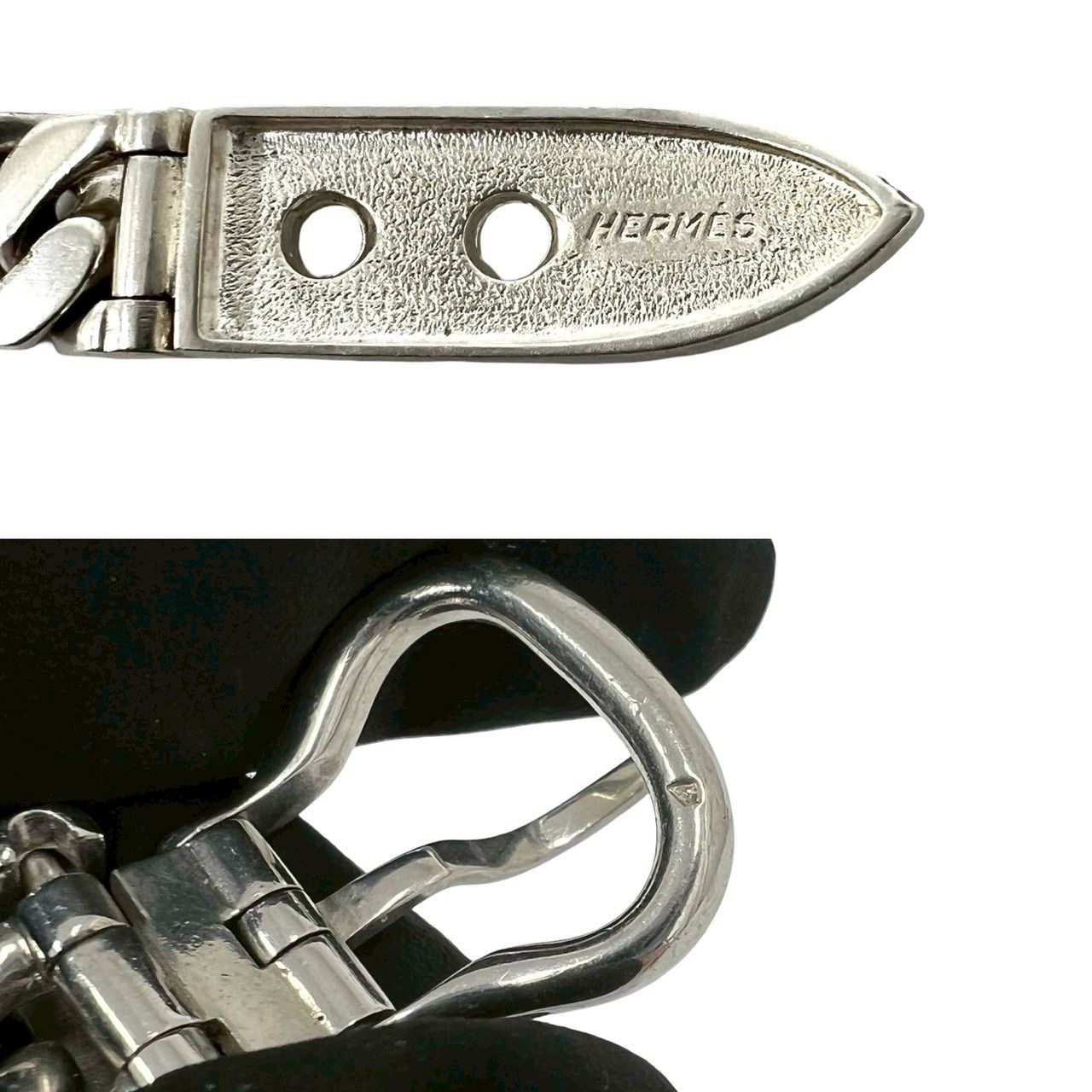 Hermes Book le Cellier Bracelet 925 Sterling Silver Chain — view 3