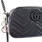Gucci Blanc Diqui Chain Bag Charm Metal Gold Rosso Ancora — view 4