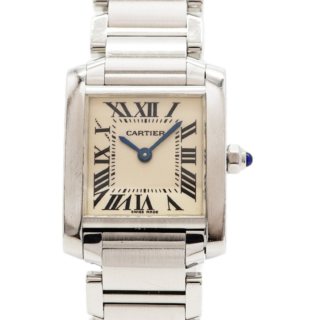 Cartier Tank Francaise SM Ivory Dial Watch