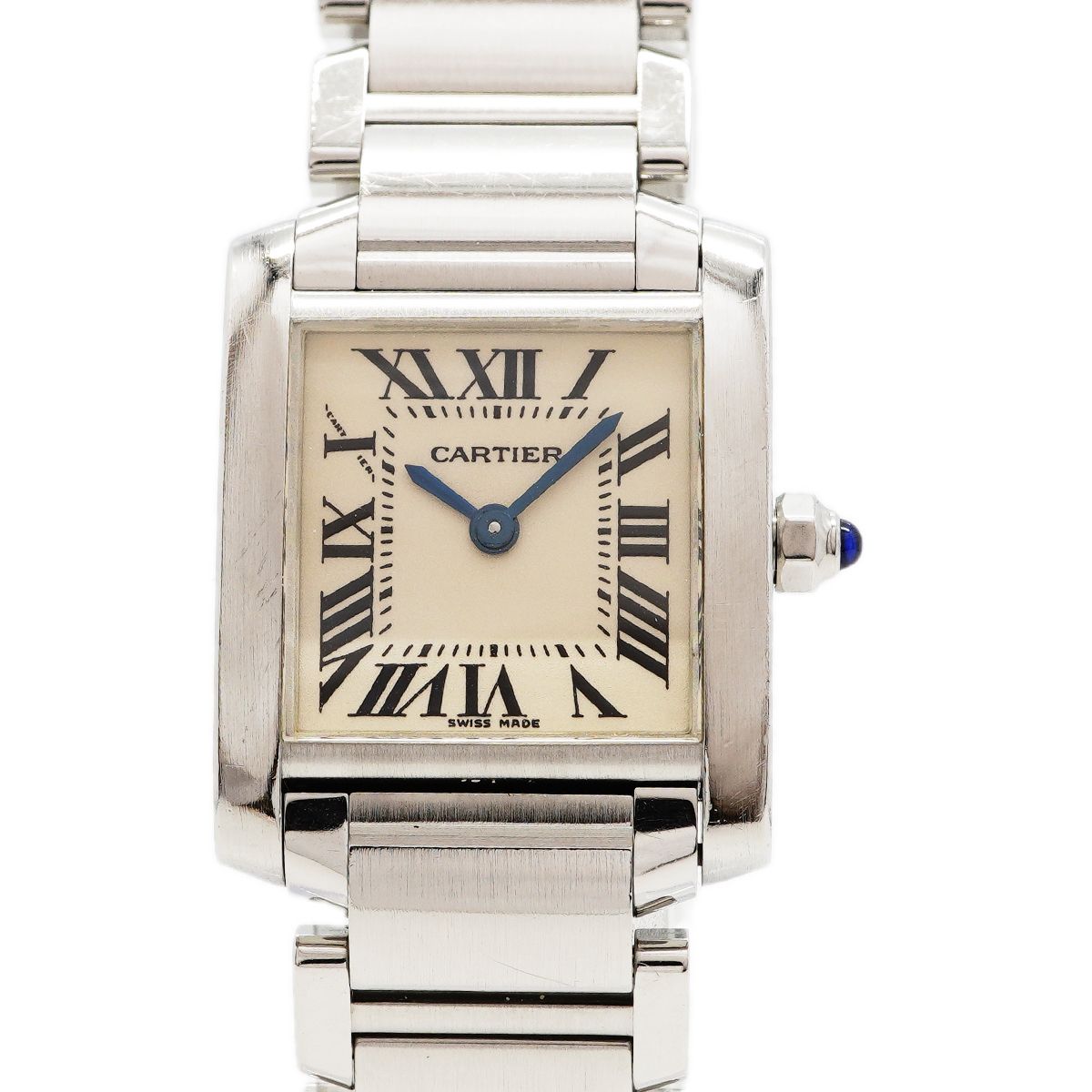 Cartier Tank Francaise SM Ivory Dial Watch