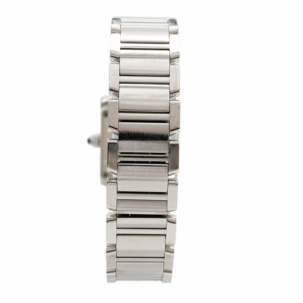 Cartier Tank Francaise SM Ivory Dial Watch — view 8