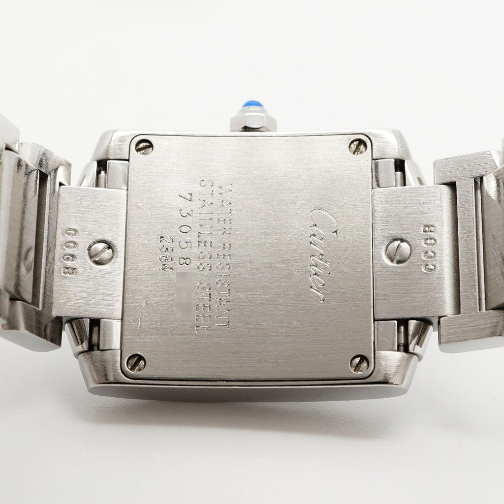 Cartier Tank Francaise SM Ivory Dial Watch — view 5
