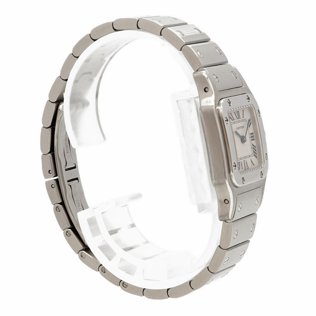 Cartier Santos Galbe SM White Dial Watch — view 3