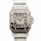 Cartier Santos Galbe SM White Dial Watch