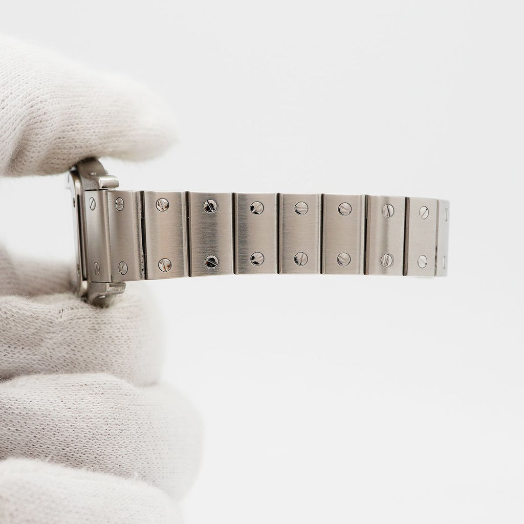 Cartier Santos Galbe SM White Dial Watch — view 6