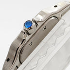 Cartier Santos Galbe SM White Dial Watch — view 9