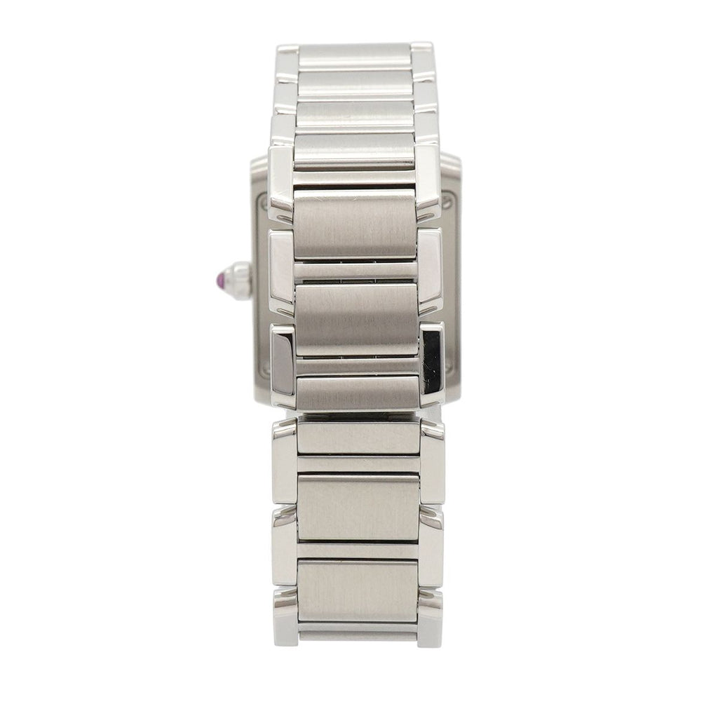 Cartier Tank Francaise SM Pink Dial Watch — view 7