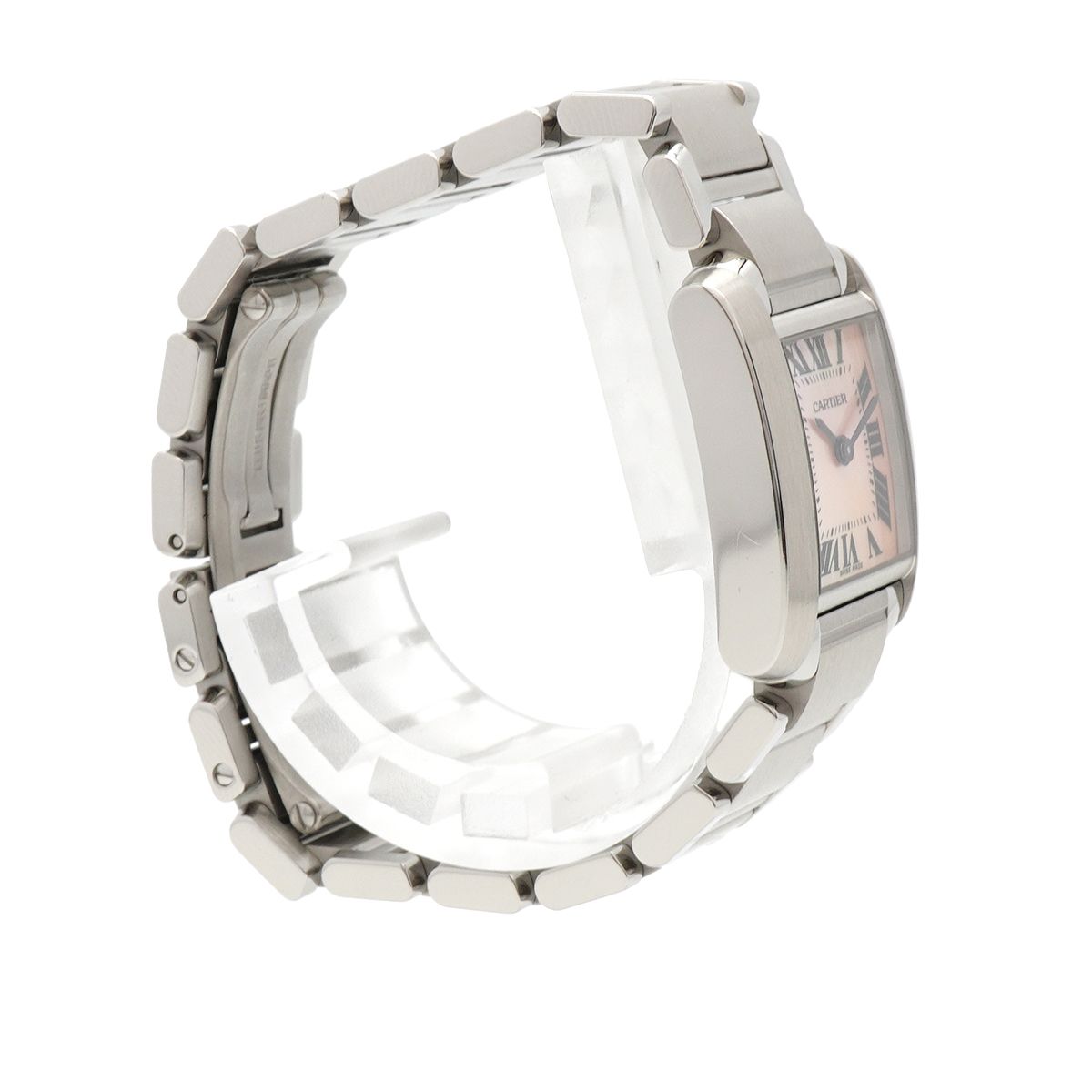 Cartier Tank Francaise SM Pink Dial Watch — view 3
