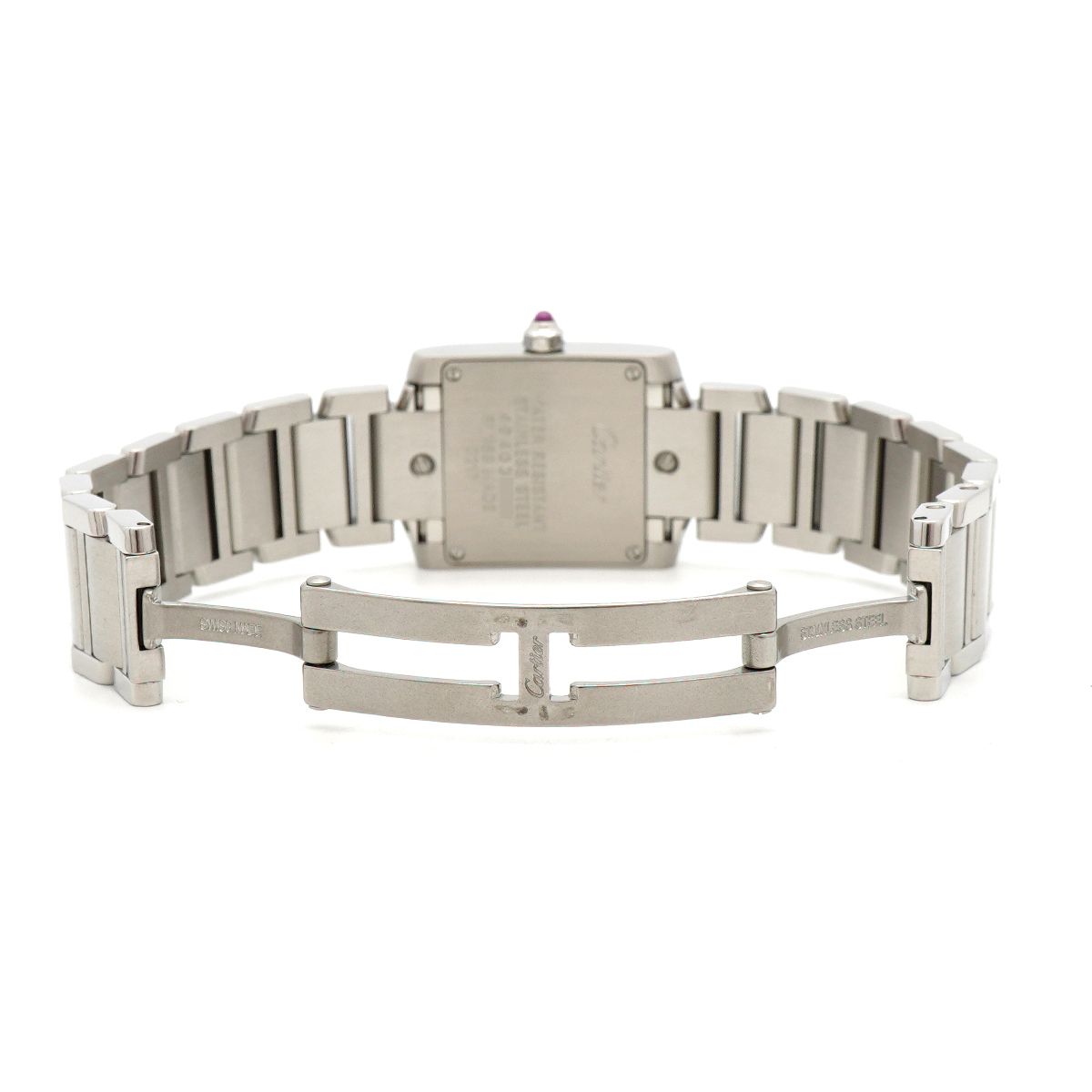 Cartier Tank Francaise SM Pink Dial Watch — view 4