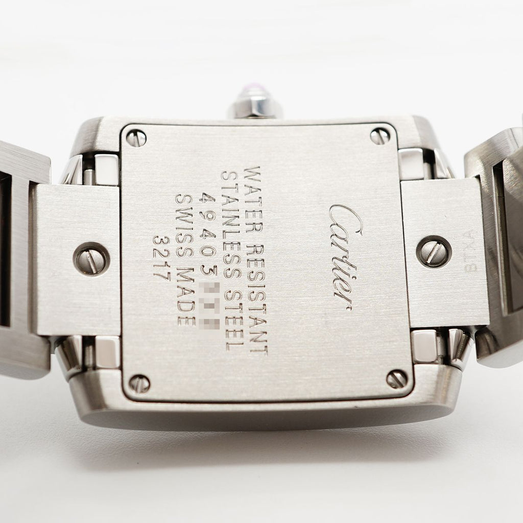 Cartier Tank Francaise SM Pink Dial Watch — view 5