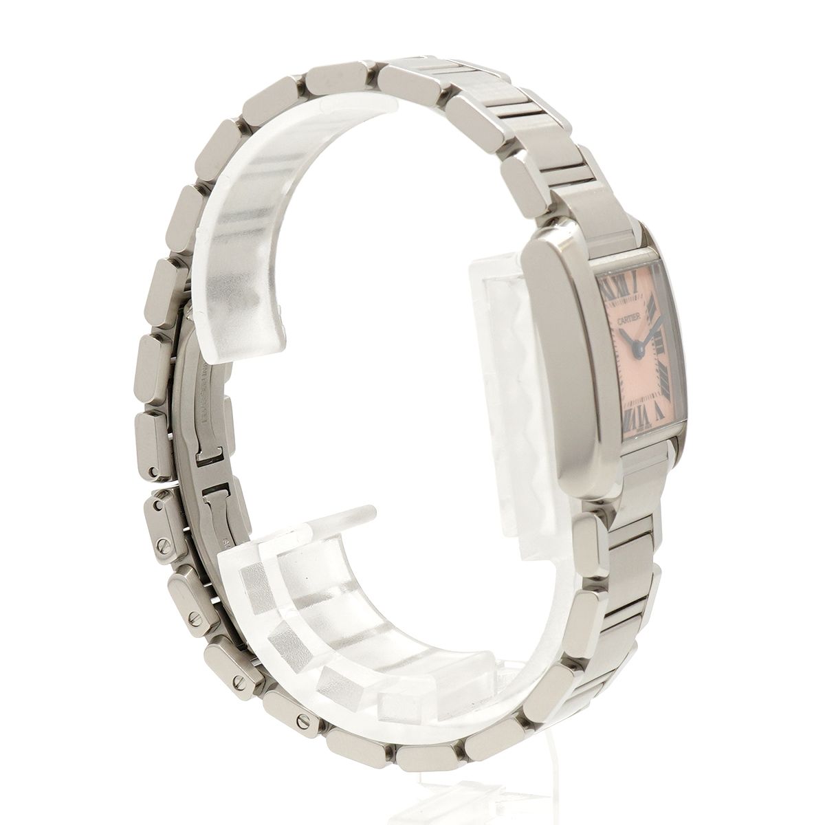 Cartier Tank Francaise SM Pink Dial Watch — view 3