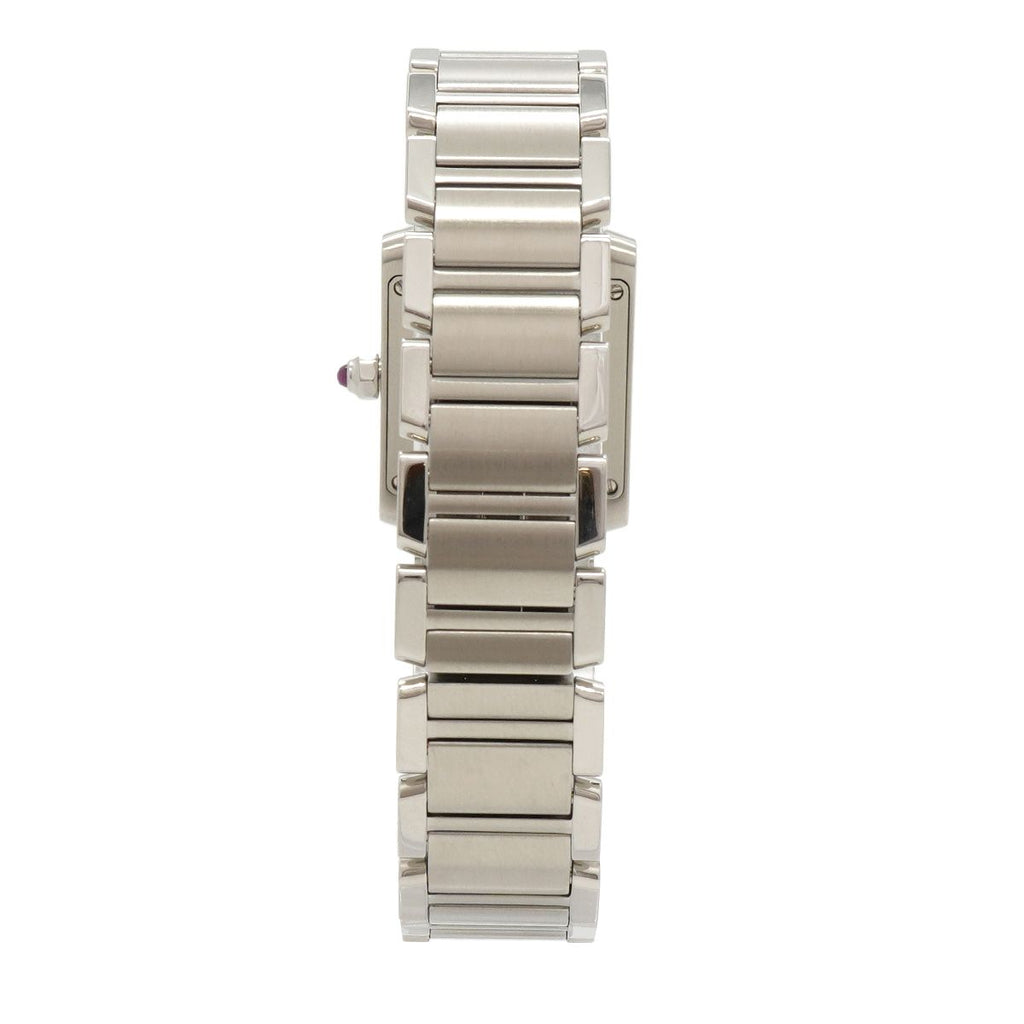 Cartier Tank Francaise SM Pink Dial Watch — view 7