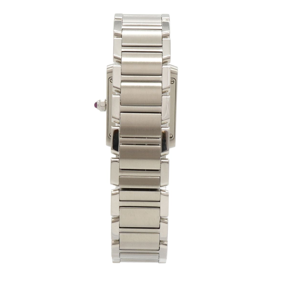 Cartier Tank Francaise SM Pink Dial Watch — view 7