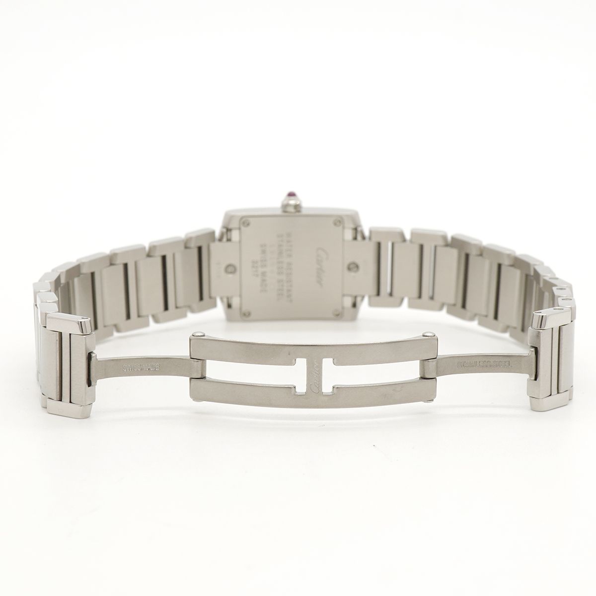 Cartier Tank Francaise SM Pink Dial Watch — view 4