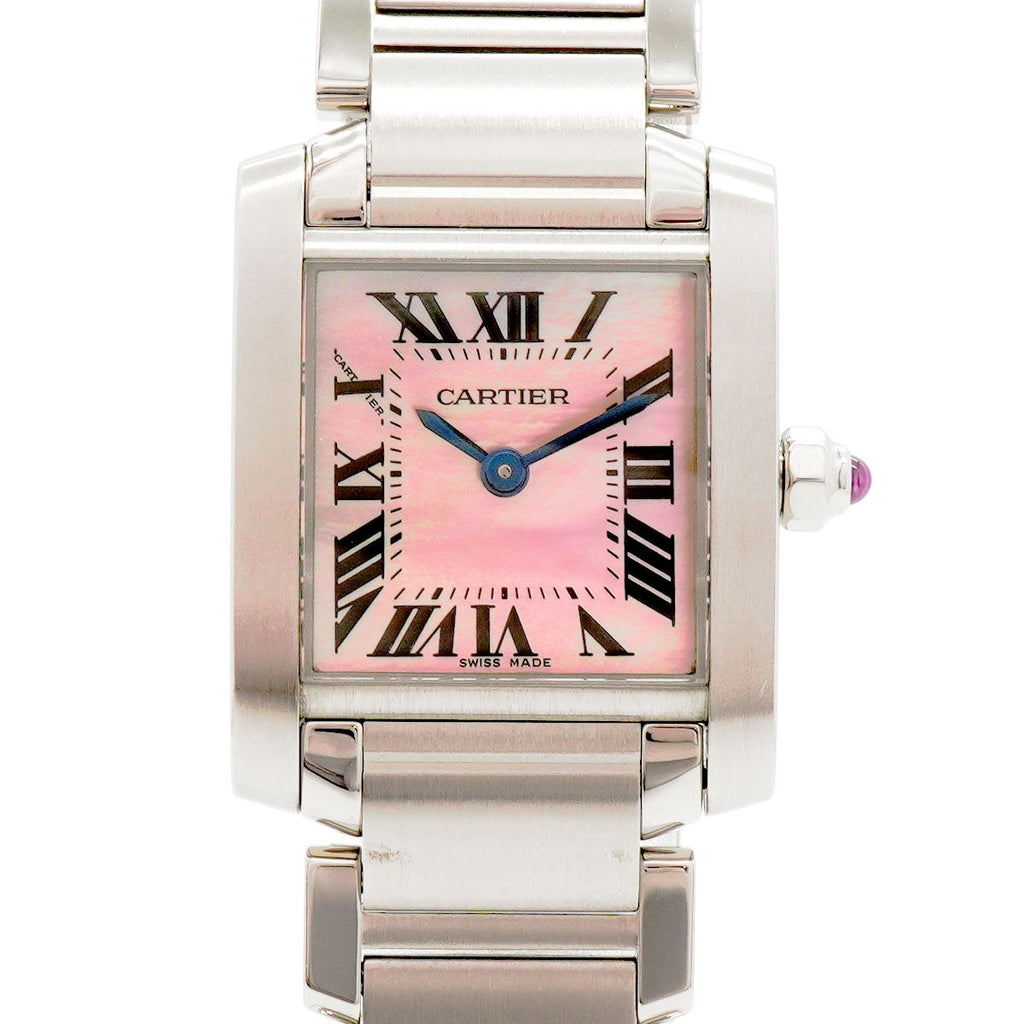 Cartier Tank Francaise SM Pink Dial Watch