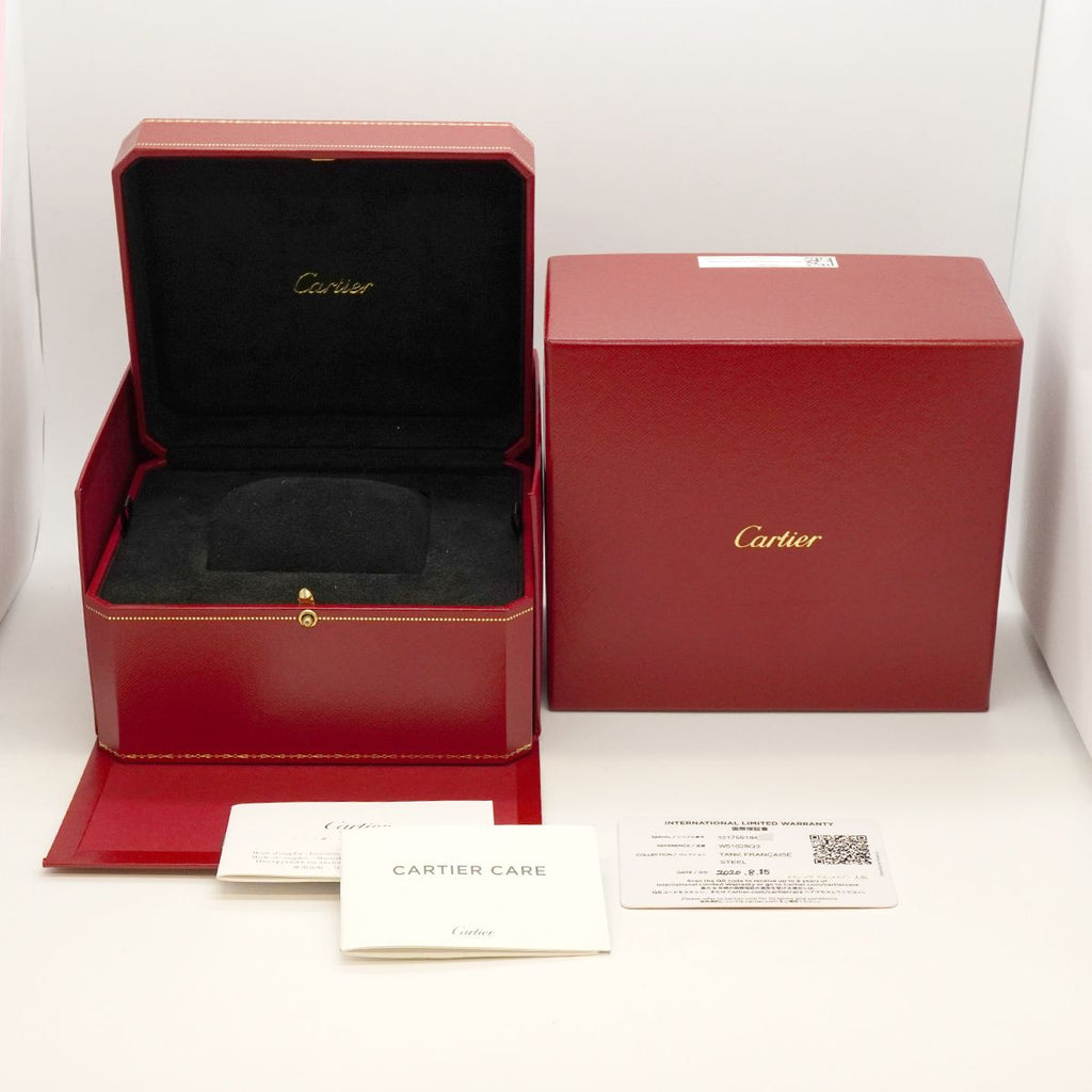 Cartier Tank Francaise SM Pink Dial Watch — view 9