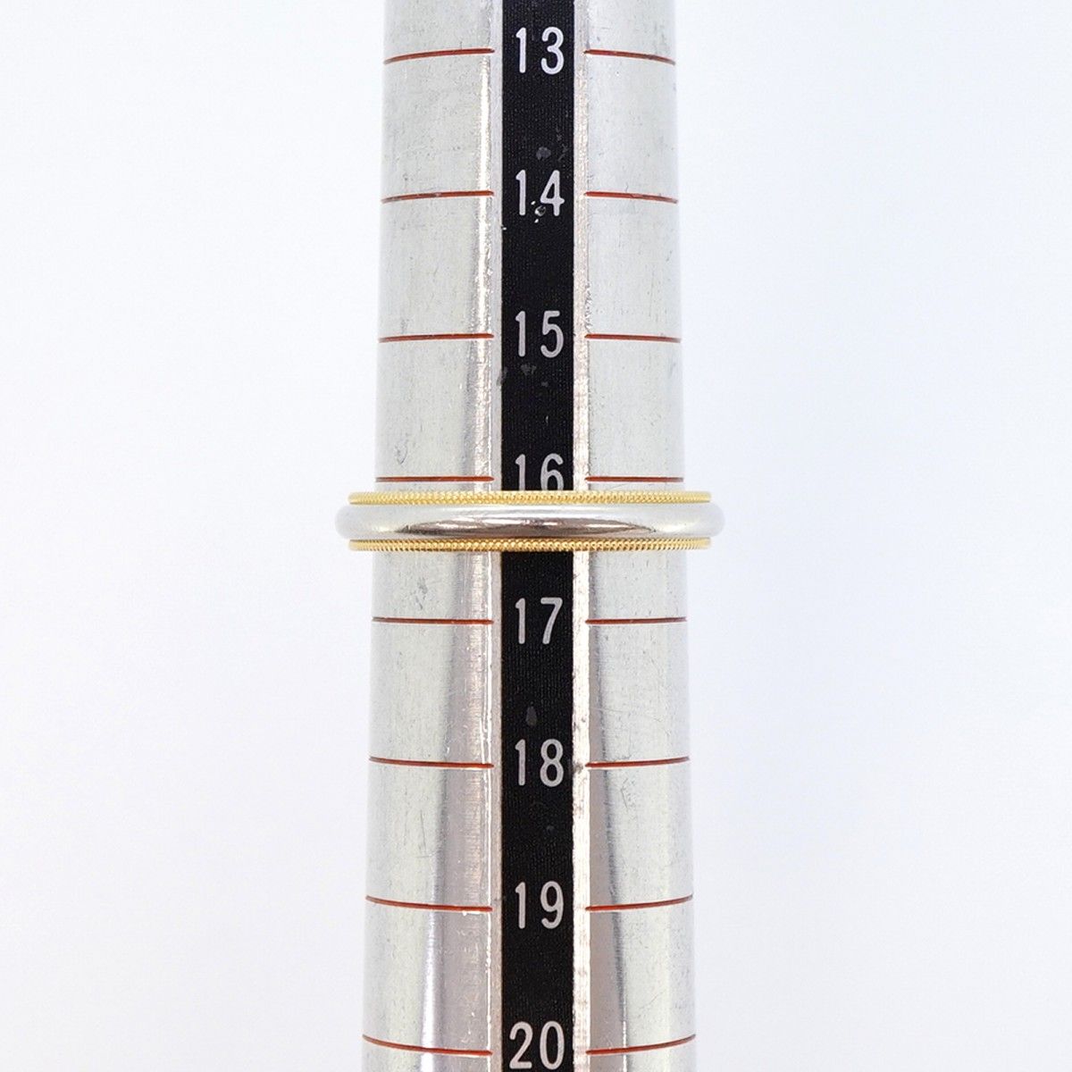 Tiffany & Co Ring Mill Gray 18k Yellow Gold Platinum — view 7