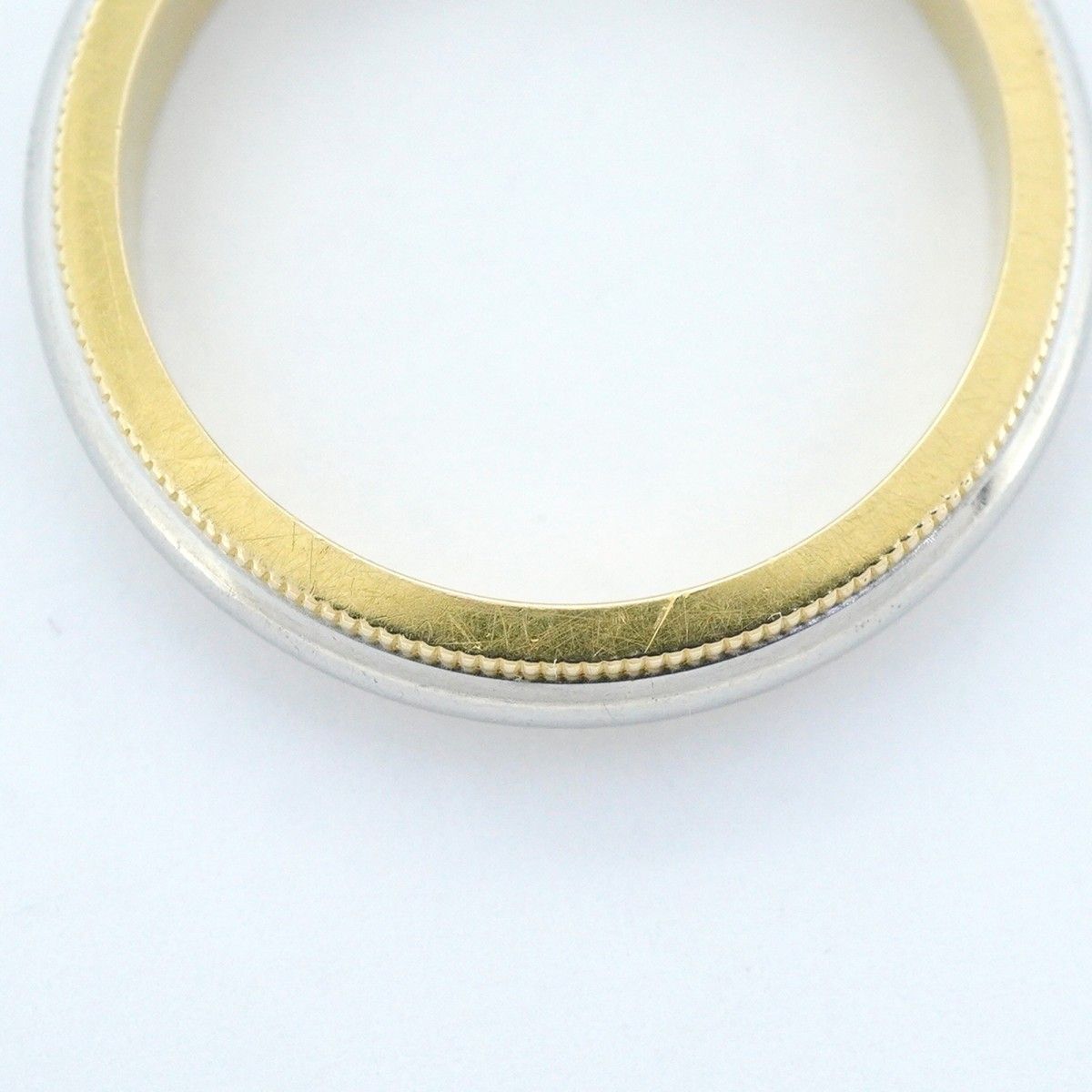 Tiffany & Co Ring Mill Gray 18k Yellow Gold Platinum — view 9