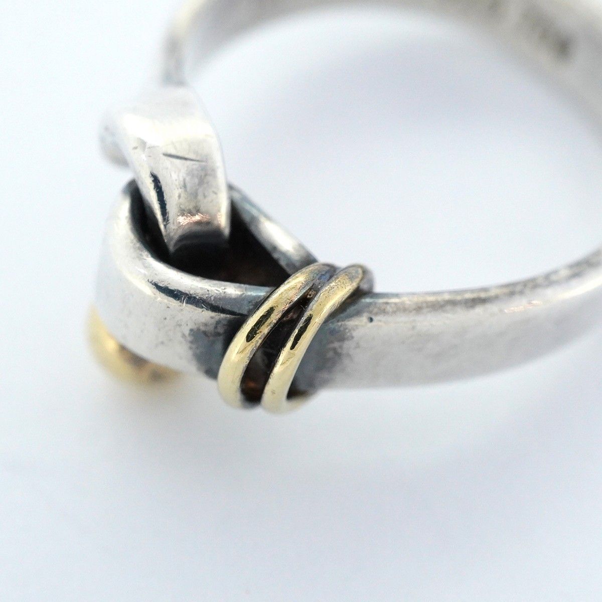 Tiffany & Co Ring Hook Eye 18k Yellow Gold 925 Sterling Silver — view 8
