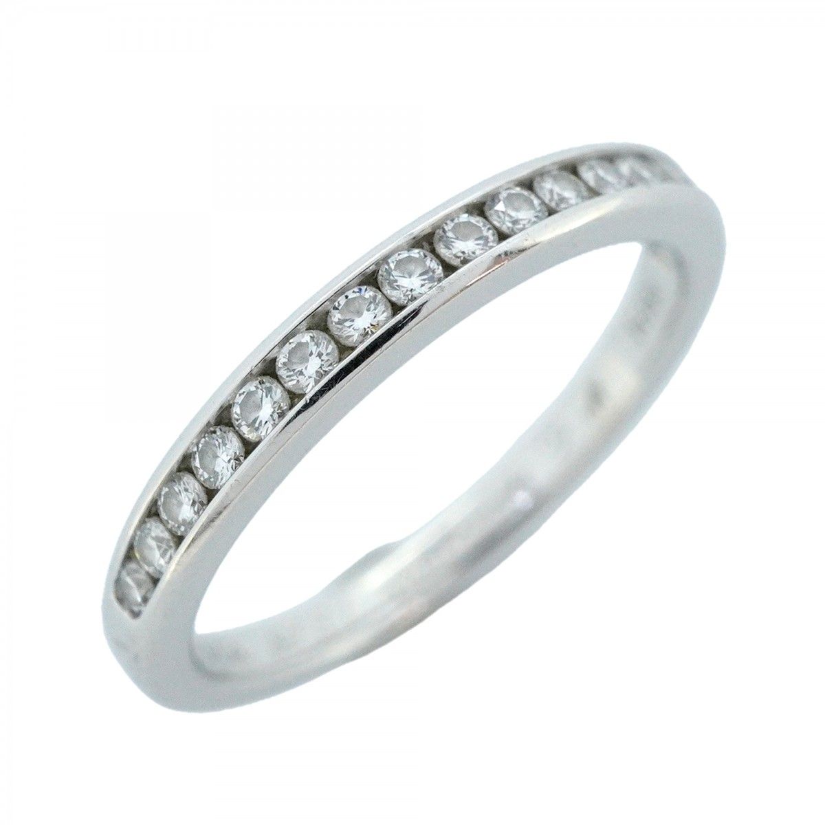 Tiffany & Co Ring Channel Setting Half Eternity Platinum Diamond
