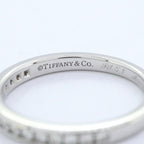 Tiffany & Co Ring Channel Setting Half Eternity Platinum Diamond — view 4
