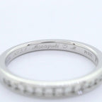 Tiffany & Co Ring Channel Setting Half Eternity Platinum Diamond — view 5