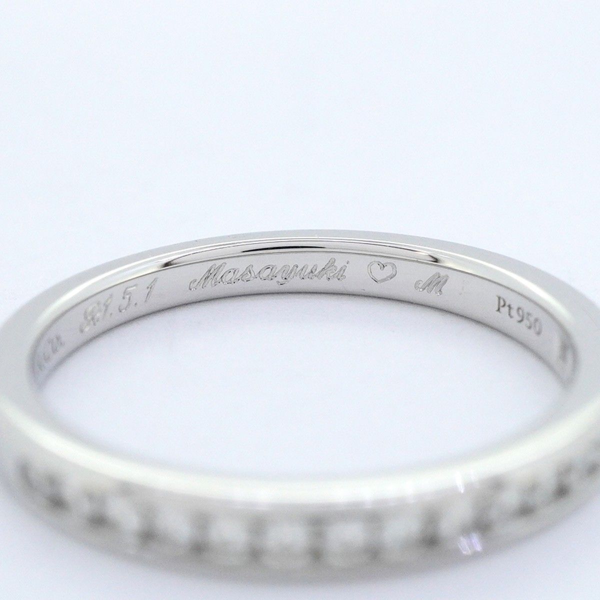 Tiffany & Co Ring Channel Setting Half Eternity Platinum Diamond — view 5