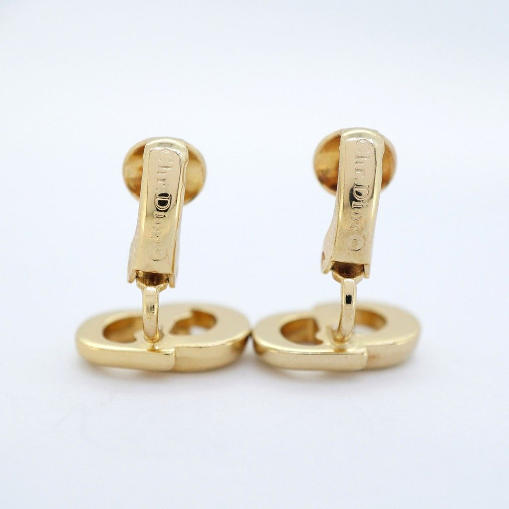 Dior Earrings CD Logo Gold Plated — view 6
